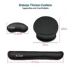 2PCS Wrist Rest Pad Keyboard Pad Mousepads Ergonomic Support Pad Comfortable Relief Non Slip For PC Computer Laptop