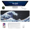 cn-11134207-7ras8-mdafre91l1j429.webp Blue Japanese Sea Wave Mouse Pad Large Gaming Mousepads with Non Slip Rubber Base Desk Mat
