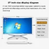 Multifunctional Curved Screen All in One PC Intel Core i7 7th Generation Processor 16G 512GB SSD Win 11