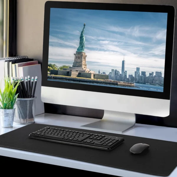 Gaming Mouse Pad with Smooth Surface   Anti Slip Rubber Base Desktop Laptop Table Mat Desk Cover