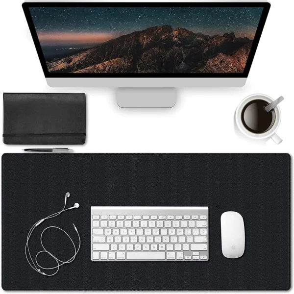 Large Mouse Pad with Stitched Edge  Anti Slip Mouse Mat  3mm Rubber Base Thicken Mousepad Desk Mat