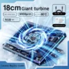 18CM Cooler Fan Powerful Turbo Radiator Cooling Plate RGB Light