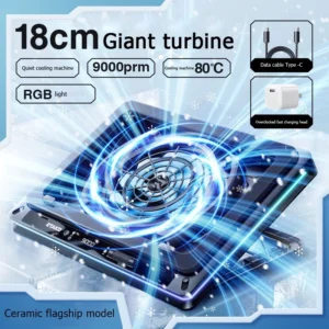 my-11134207-7rasl-ma17py58n1827b.webp 18CM Cooler Fan Powerful Turbo Radiator Cooling Plate RGB Light