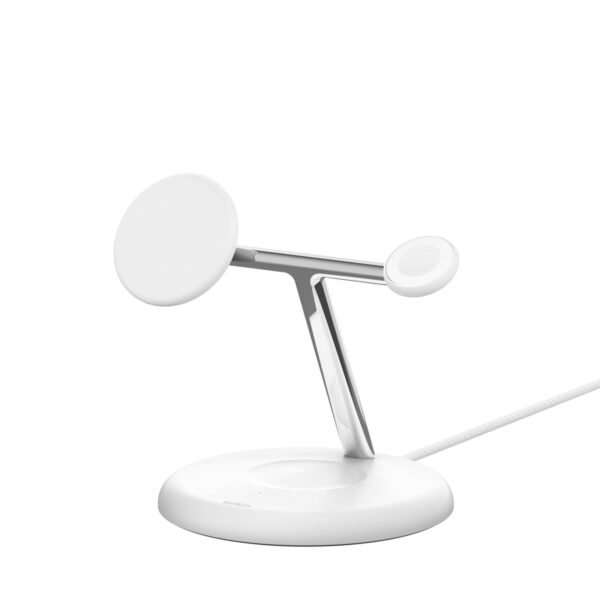 569f5d61-f807-4036-9200-2534b7e08b99-scaled-1.jpg Belkin - 3-in-1 Stand 15W Qi2 Wireless Charger, Fast Charging for iPhone 16, AirPods, Apple Watch, & More (PSU Included) - White