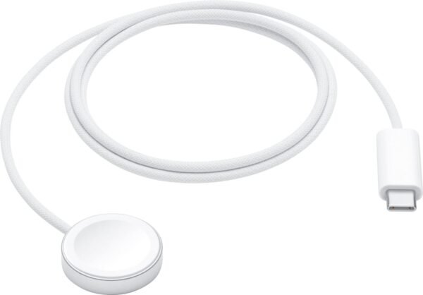 Apple - Watch Magnetic Fast Charger to USB-C Cable (1 m) - White