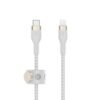 6522055_rd.jpg Belkin - BOOST↑CHARGE Pro Flex Braided Silicone USB-C to Lightning Cable 6.6FT, MFi-Certified Charging Cable with Cable Clip - White