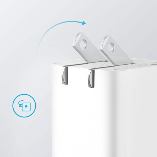 6556747_rd.jpg Anker - Wall Charger (32W, 2-Port) with 6 ft USB-C to Lightning Cable - White