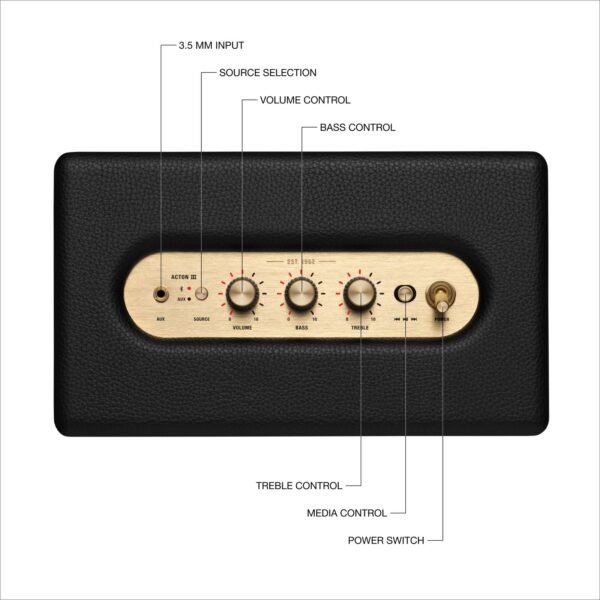 c68de25e-7fec-44ed-8340-81a1d7a20759.jpg Marshall - Acton III Bluetooth Speaker - Black
